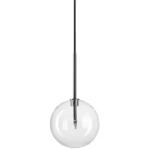 Ideal Lux EQUINOXE 15cm Globe Pendant Ceiling Light Chrome