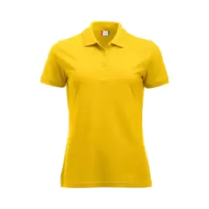 Clique Womens/Ladies Manhattan Polo Shirt (L) (Lemon)