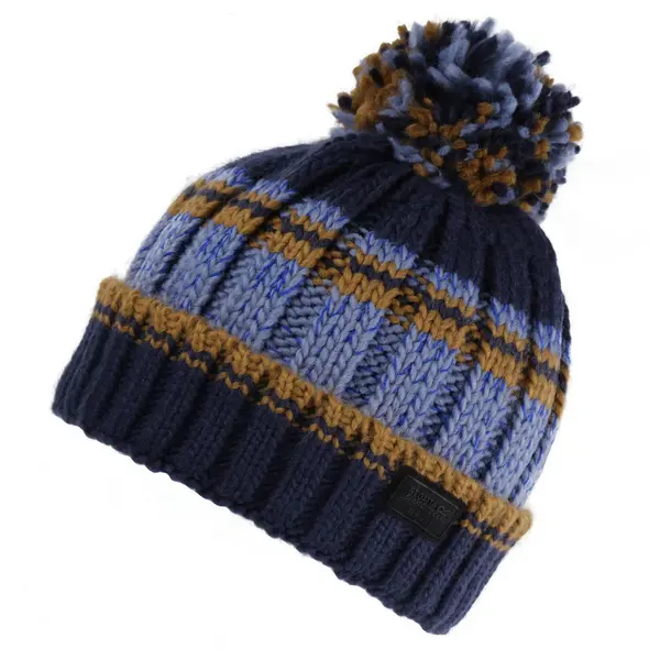 Regatta Mens Davion VI Acrylic Knitted Turn Up Beanie One Size NAVY RMC120-540-ONE