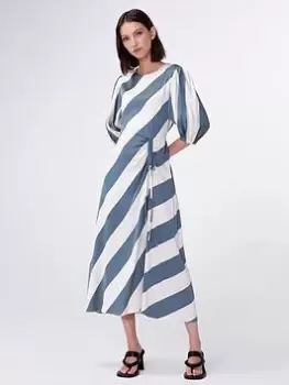 Aligne Getson Humbug Stripe Dress - Teal Stripe