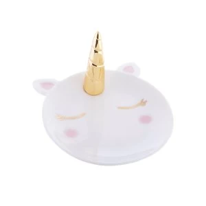 Sass & Belle Rainbow Unicorn Gold Horn Trinket Dish