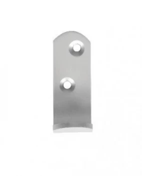 Wickes Medium Single Robe Hook - Aluminium Pack of 4