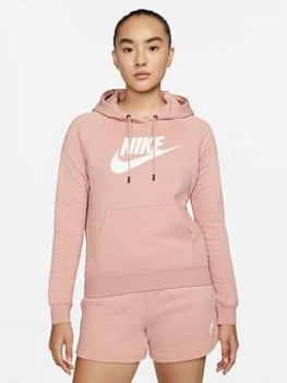 Nike NSW Essential Pullover Hoodie - Pink Size M Women