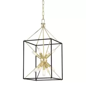 Glendale 9 Light Pendant Brass, Metal