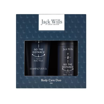 Jack Wills Mens Body Wash and Spray Gift Set - Navy