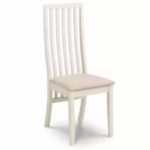 Julian Bowen Set Of 2 Vermont Dining Chairs Ivory