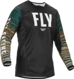 FLY Racing Kinetic Wave Jersey Black Rum 2XL