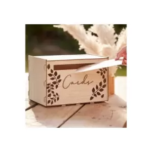 A Touch of Pampas Wooden Card Box