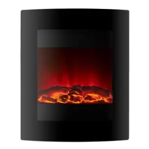 Focal Point Fires 1.5kW Ebony LED Wall Hung Electric Fire - Black