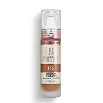 Makeup Revolution IRL Filter Longwear Foundation 23ml (Various Shades) - F15