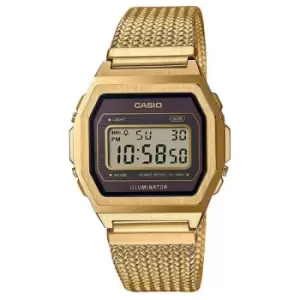 Casio Vintage A1000 Series Gold Watch