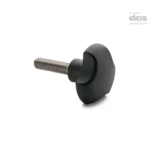 ELESA Solid knob-VTT.40-SST-p-M6x10