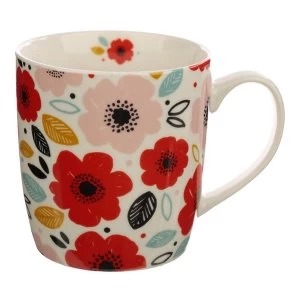 Poppy Fields Porcelain Mug