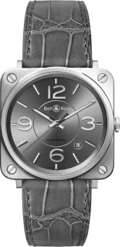 Bell & Ross Watch BRS Officer Ruthenium