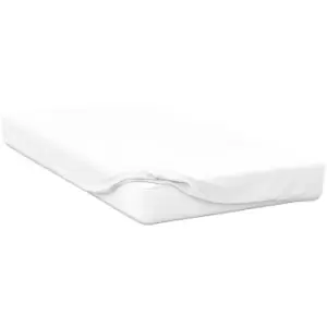 Belledorm Jersey Cotton Deep Fitted Sheet (Crib) (White) - White