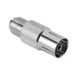 Hama SAT Adapter, F socket - coax socket