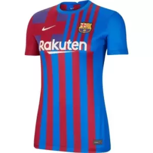 Nike Barcelona Home Shirt 2021 2022 Ladies - Blue