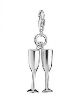 Thomas Sabo Charm Club Champagne Flutes Charm, One Colour, Women