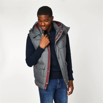 Jack Wills Eco Firstone Puffer Gilet - Charcoal