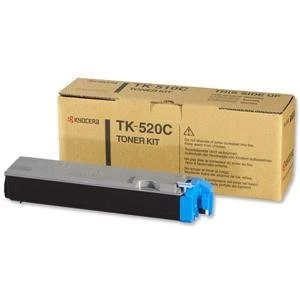 Kyocera TK520C Cyan Laser Toner Ink Cartridge