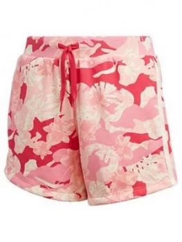 Boys, adidas Originals Shorts - Print, Ivory, Size 11-12 Years