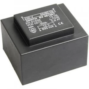 PCB mount transformer 1 x 230 V 2 x 30 V AC 10 VA 166 mA