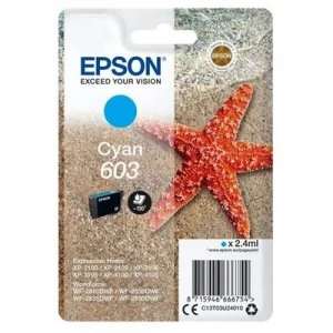 Epson Starfish 603 Cyan Ink Cartridge