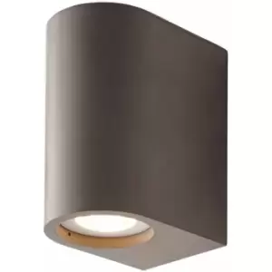 Loops - Wall Light Grey Concrete 2 x 3.4W LED Bulb Included Living Room e10007