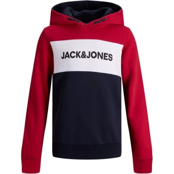 Jack and Jones Logo Blocking Sweat Hoodie Junior - Multi