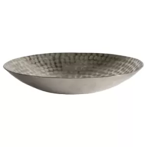 Gallery Direct Oskar Hammer Round Bowl Silver