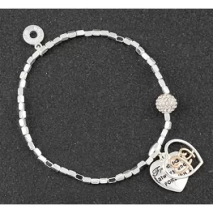 Glam Two Tone Sentiment Bracelet Friend