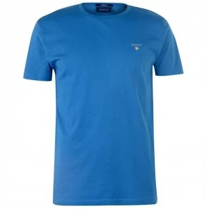 Gant Gant Logo T Shirt - Lake Blue 408