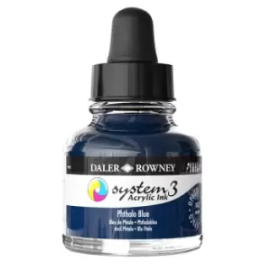 Daler-Rowney System3 Ink 29.5ml Phthalo Blue