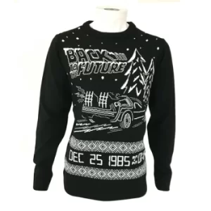 Back to the Future Unisex Christmas Jumper Large