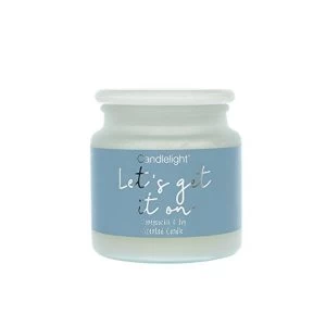 Large Frosted Wax Filled Jar 'Let'S Get It On' - Honeysuckle & Ivy Scent