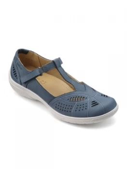 Hotter Hotter Grace T Bar Summer Shoe Blue