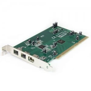 3 Port PCI 1394b FireWire Card with DV