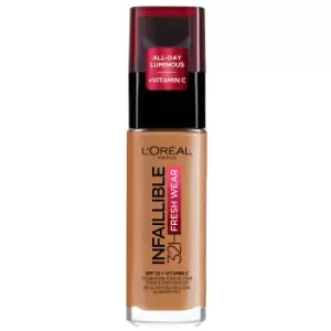 LOreal Paris Infallible 24hr Freshwear Liquid Foundation (Various Shades) - 330 Hazelnut