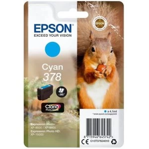 Epson Squirrel 378 Cyan Ink Cartridge