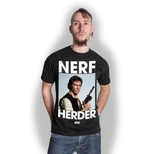 Star Wars - Nerf Herder Unisex X-Large T-Shirt - Black