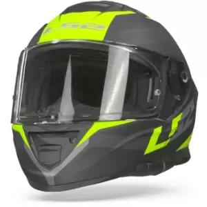 LS2 FF800 Storm Nerve Matt Black Hivis Yellow XL