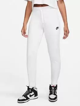 Nike NSW Club Fleece Joggers - White , White/Black, Size XL, Women