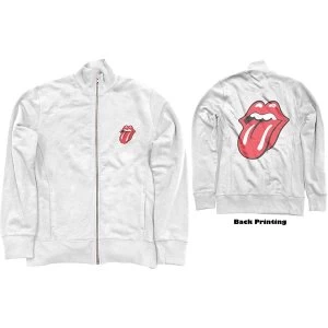 The Rolling Stones - Classic Tongue Unisex XX-Large Track Top - White