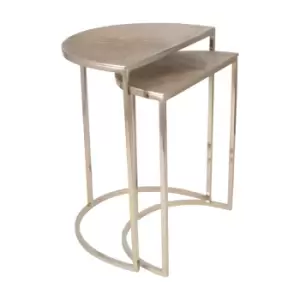 Olivia's Bentley Set of 2 Half Moon Tables