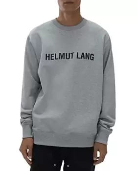 Helmut Lang Cotton Logo Print Crewneck Sweatshirt