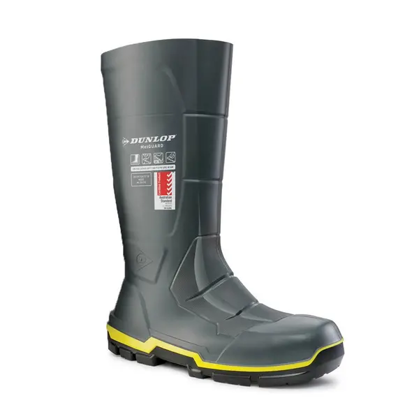 Dunlop Mens MetGUARD Full Safety Wellington Boots UK Size 8 (EU 42)