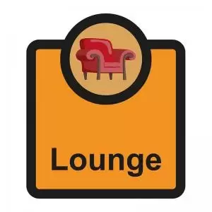 Assisted Living Sign Lounge - SA FMX 266 x 310mm