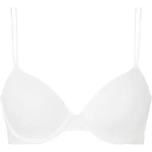 Calvin Klein Marquisette Lightly Lined Demi Bra - White