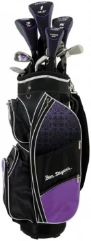 Ben Sayers Ladies M8 Golf Set with Cart Bag - Purple