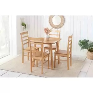 Birlea Stonesby Dining Set With 4 Upton Chairs